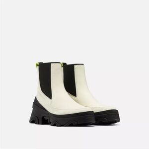 Sorel Women's Black and White Ankle Booties
